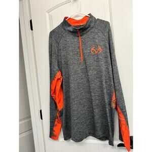 Realtree Men's 1/4 Zip Stretch Pullover size XL Mock Neck